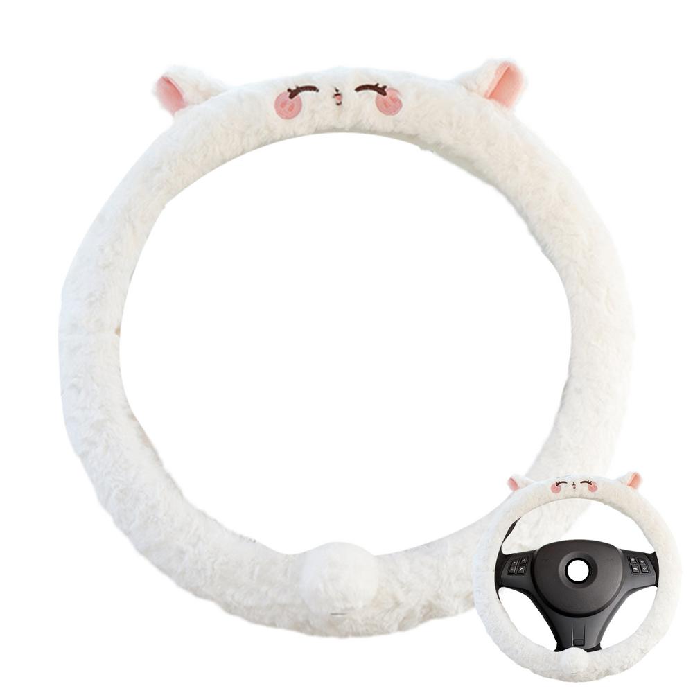 Steering Wheel Cover Women Animal Shaped Protector Auto Steering Wheel Protector For Women Girl Automobile SUV Truck Interior