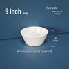JingJingRS A5 Melamine 5-inch White Bowl (10-Pack)
