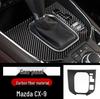 Mazda CX-9 Carbon Fiber Interior Gear Door Console Panel Stickers