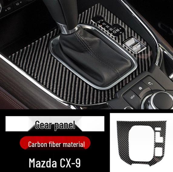 Mazda CX-9 Carbon Fiber Interior Gear Door Console Panel Stickers