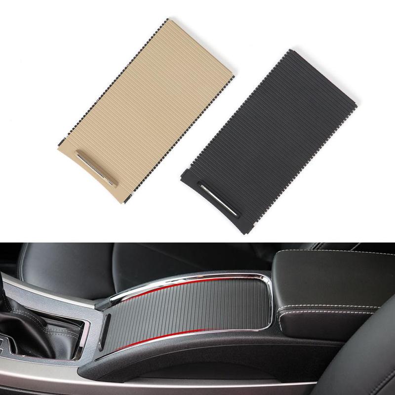 Car Center Console Sliding Shutters Cup Holder Roller Blind Cover Car-Styling for Buick Lacrosse 2009-2012 Black Beige