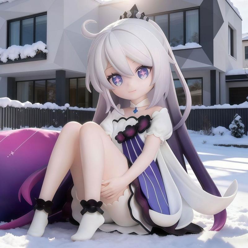 Kiana figure animation little law around animation tide play doll two-dimensional beautiful girl desktop ornament