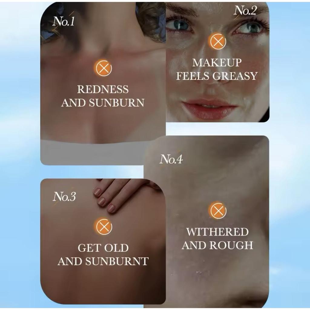 SPF 90+ Sunscreen Lotion 2-Pack, Moisturizing & Antioxidant, Waterproof, Lightweight, for All Skin Types, 2x220g
