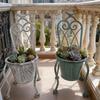 Planter Decoration Iron Plant Basket Shabby Metal Flower Holder Pot Stand for Indoor Outdoor Home Farmhouse