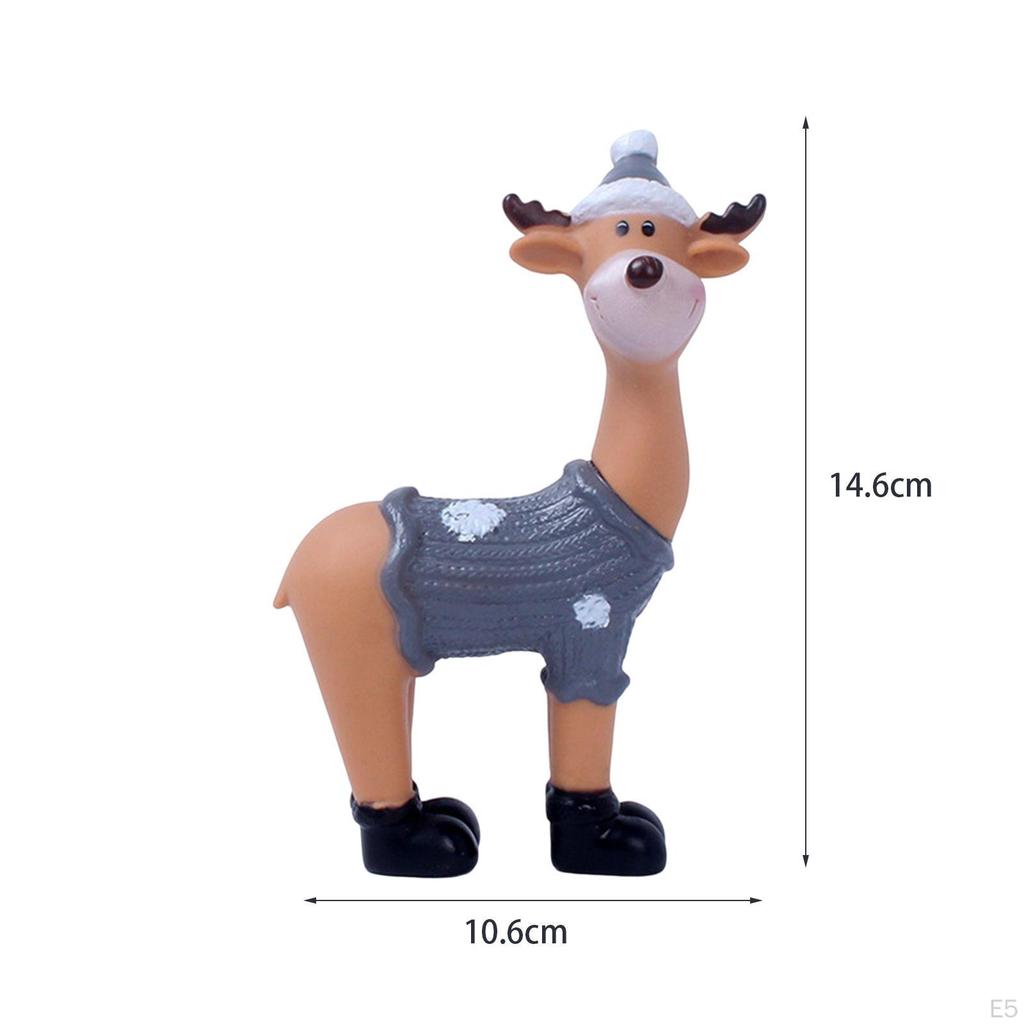 Creative Deer Statue, Collectable Craft Ornament Sculpture Decorative Elk for Countertop