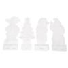 4PCS Christmas Resin Silicone Mold Silicone Tear Resistance Washable Reusable DIY Christmas Tree Mould