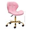 Cosmetic Stool Qs-06G Gold Pink