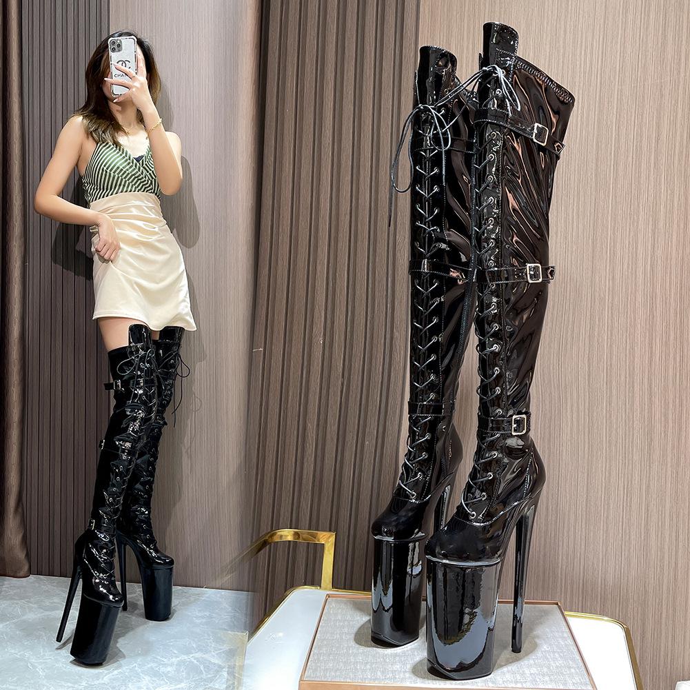 European Fashion Ultra Sexy 26CM High Heel Over-the-Knee Knight & Pole Dancing Boots