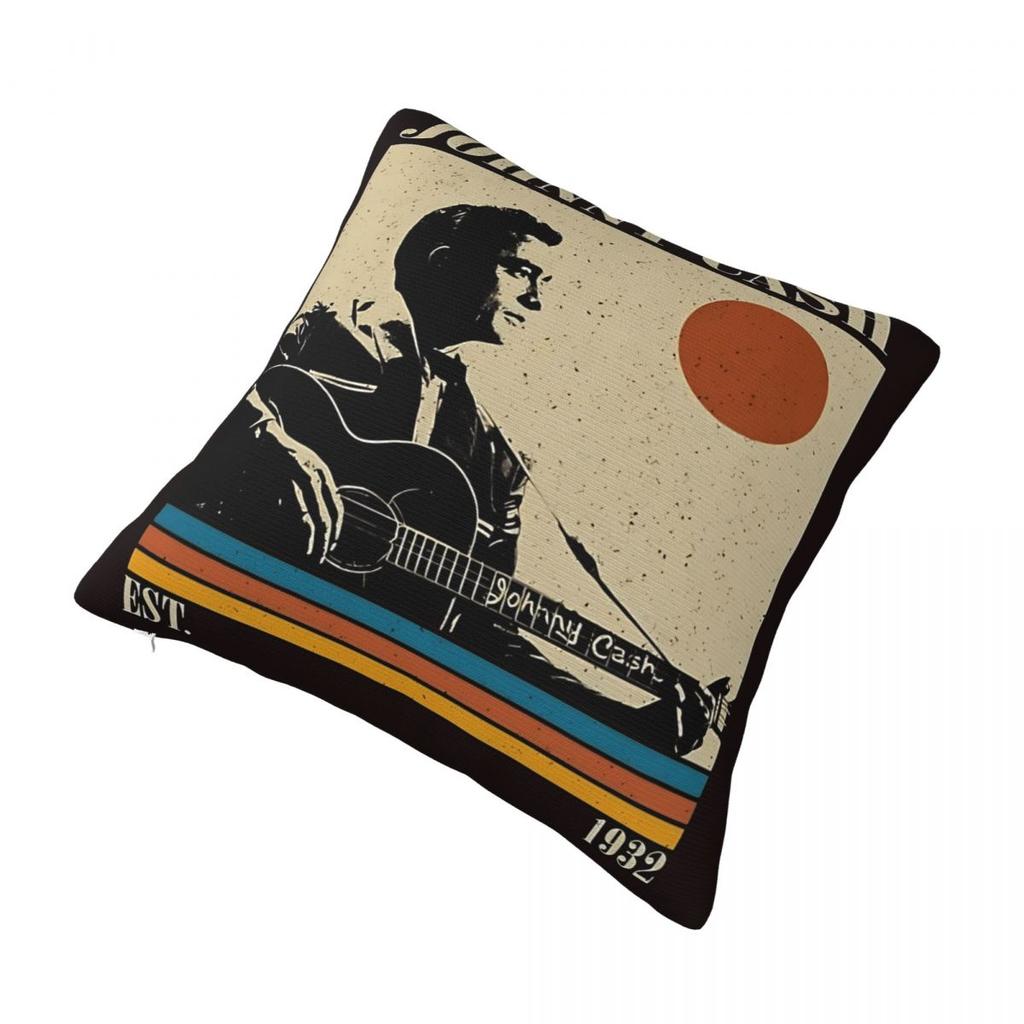 The Retro Johnny Cash Photo Gift Pillow Cover Novelty Pillow Case For Office Car Home Cushion Cover Square Pillowcases