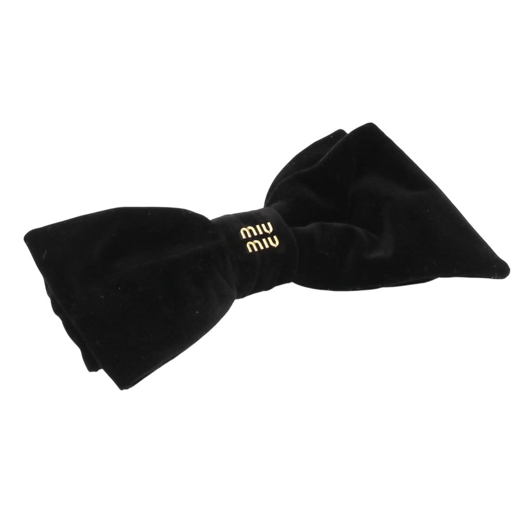 

Miu Miu Заколка-шпилька для волосся Оксамит та 5IF206 068 Чорний Аксесуар, Стрічка, F0002, чорний