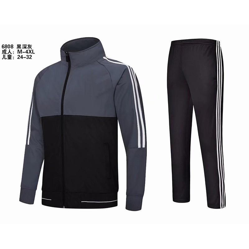 Unisex Long Sleeve Training Sweatshirt Set Kids Adults Outdoor Sports Running Basketball