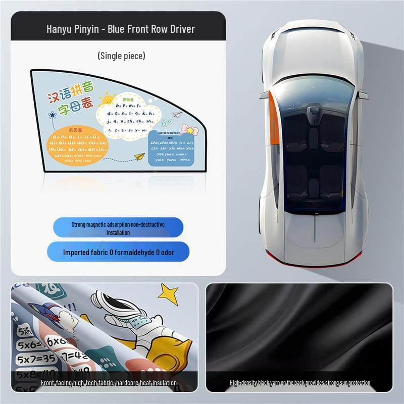 Magnetic Car Sunshade Curtains - No-Install Privacy for Sedan Side Windows