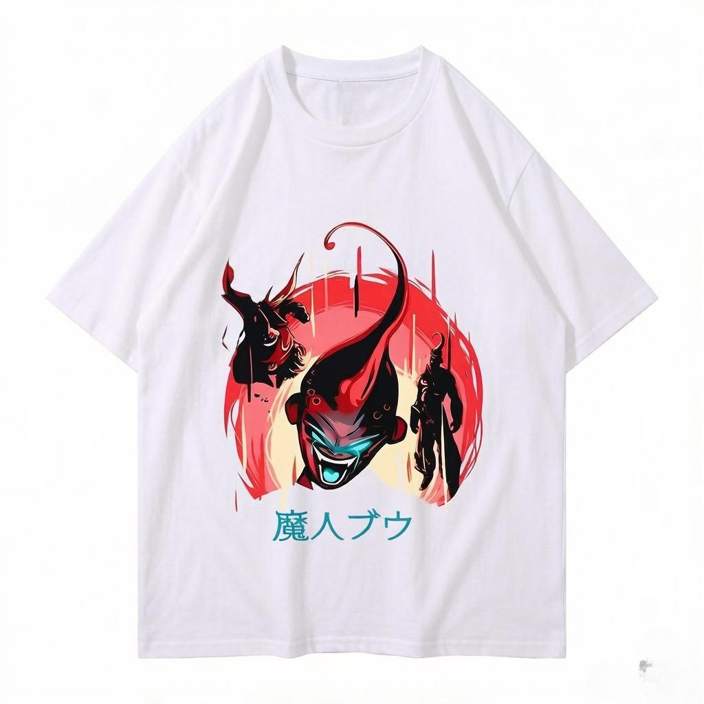 Dragon Ball Demon Buou The Same Printed Tshirt Casual Cool Short Sleeve Tshirt Casual Comfortable Parentchild Clothes