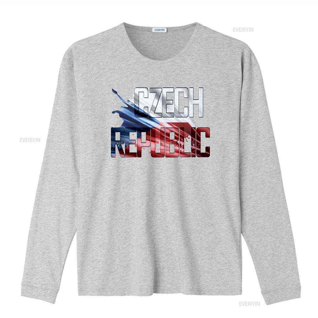 Czech Republic Flag T Shirt Country Printing For Men And Women vintage Washed Versatile Soft homme fashion Comfortable Casual