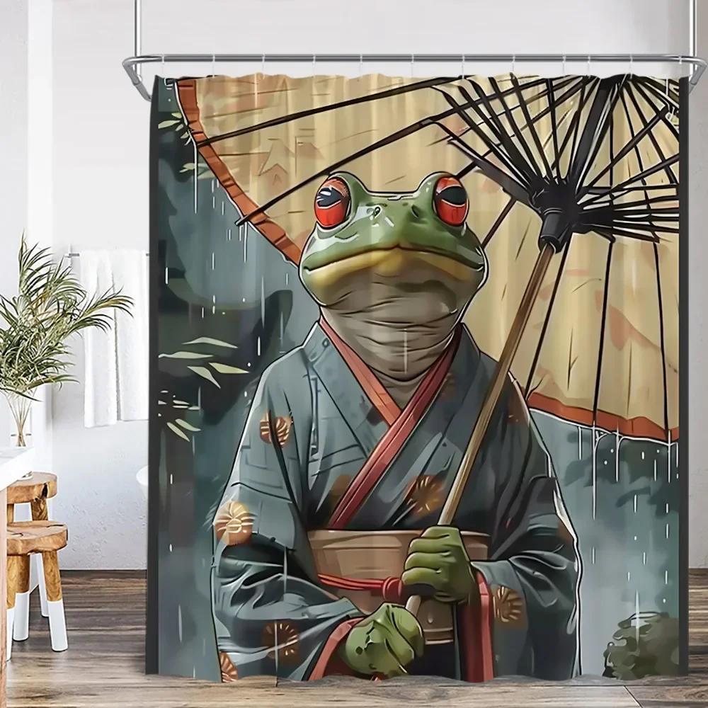 Japanese Style Shower Curtain Koi Cherry Blossom Bathroom Decorations Vintage Bathroom Bathtub Shower Curtain