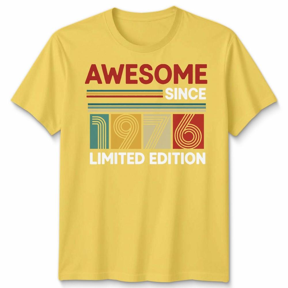 50th Birthday Unisex T Shirt 50yr 1976 Fifty Years Birthday Gift Tee