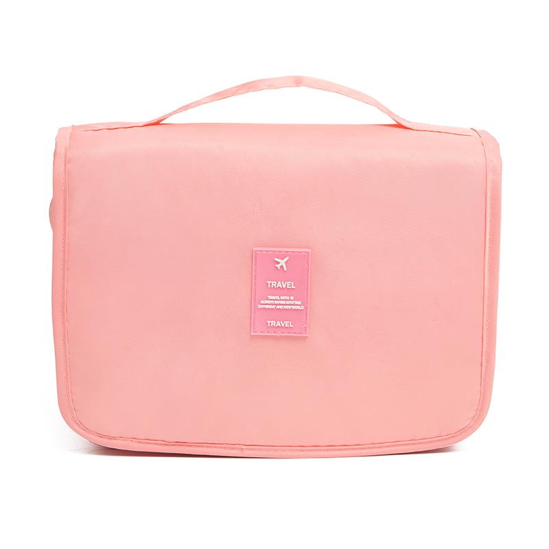 Large Capacity Portable Toiletry Bag with Travel Hook and Stylish Design