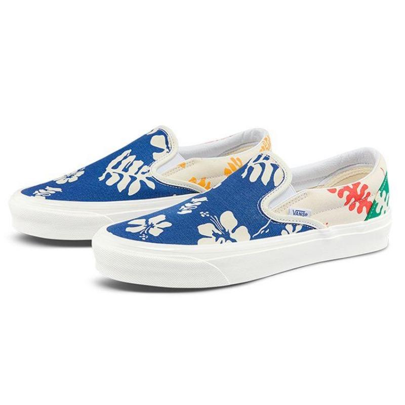 Vans Slip-On DX Canvas Floral Print Low Top Unisex Skate Shoes Multicolor VN0A5KX8AWD