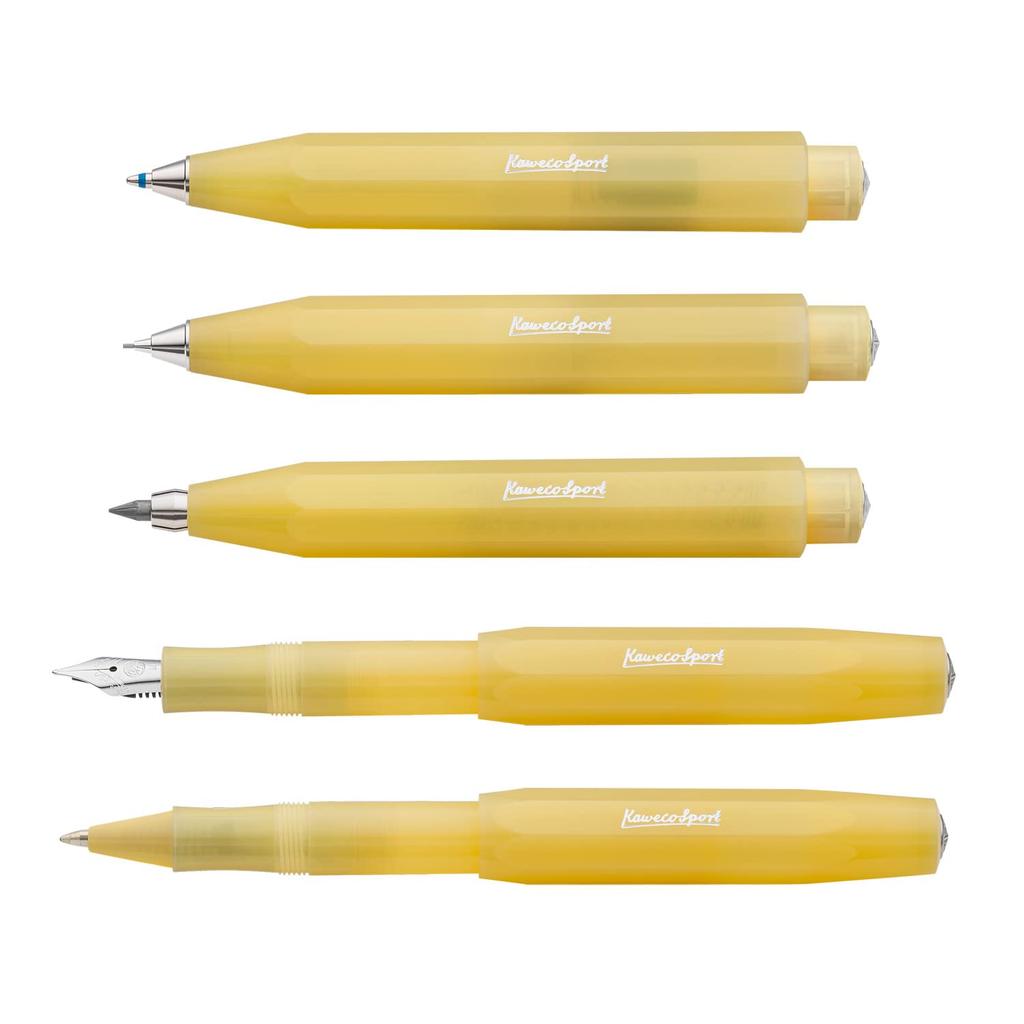 Kaweco Frosted Sport Sweet Banana Ballpoint Officially Imported Pen, Oil-Based, FRBP-SB,