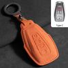 Suede Car Key Case Cover Protector Shell For Geely Coolray X6 X7 EX7 2024 Geometry C Emgrand UV GT GC9 Auto Styling Fob Holder