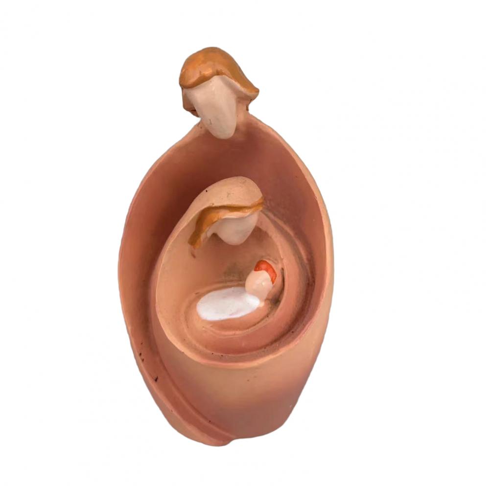 

Abstract Nativity Advent Resin Figurine Holy Family Statue Joseph Virgin Mary Birth of Jesus Sculpture Home Decorations