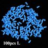 100Pcs/Lot Anti-Tangling Rubber Fishing Float Blue Oval Stopper Fishing Float Space Beans Seatool Fishing Bobber Accessories