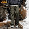 Men's Pure Cotton Multi-Pocket Straight-Leg Casual Pants