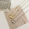 Gothic Heart Love Pendant Necklace For Women Korean  Vintage Party Jewelry Birthday Gift Chain Choker