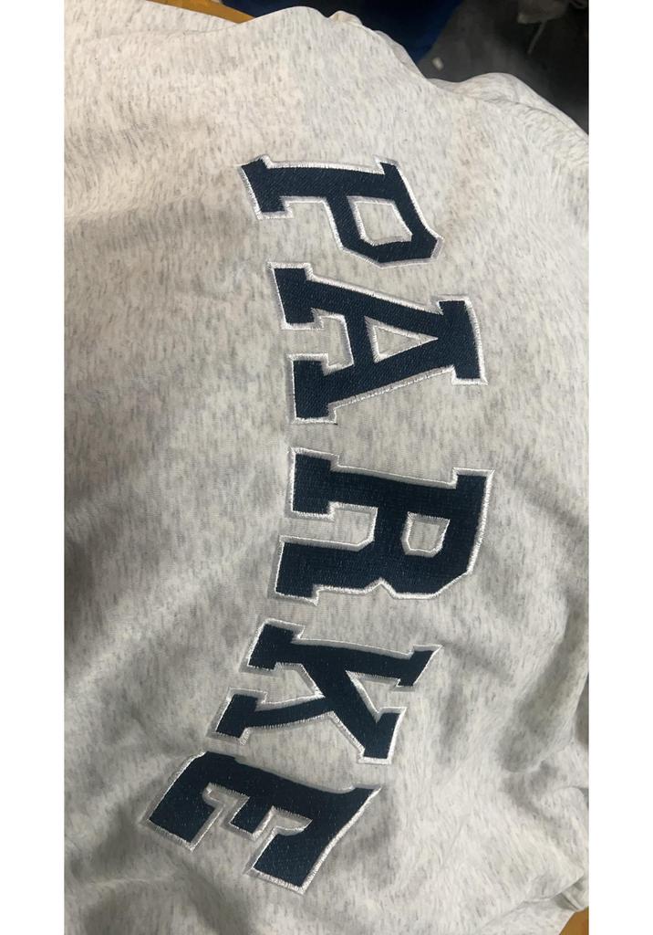 2026 PARKE Unisex Cotton Embroidered Hoodie - Versatile Slim-Fit Long Sleeve