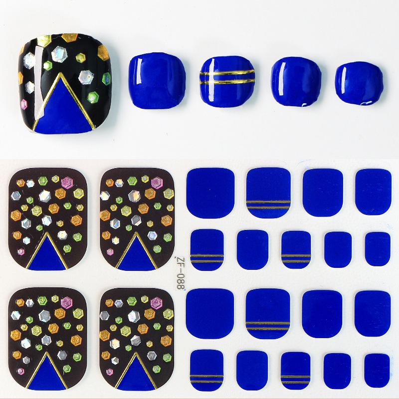 3D Αυτοκόλλητα Νυχιών με Μοτίβο Διαμαντιού: Αδιάβροχο, Μακράς Διάρκειας, Λευκαντικό για Πόδια