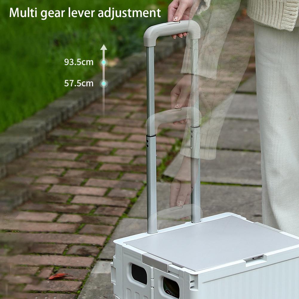 Portable Folding Hand Truck Lightweight Compact Utility Cart For Home Use
