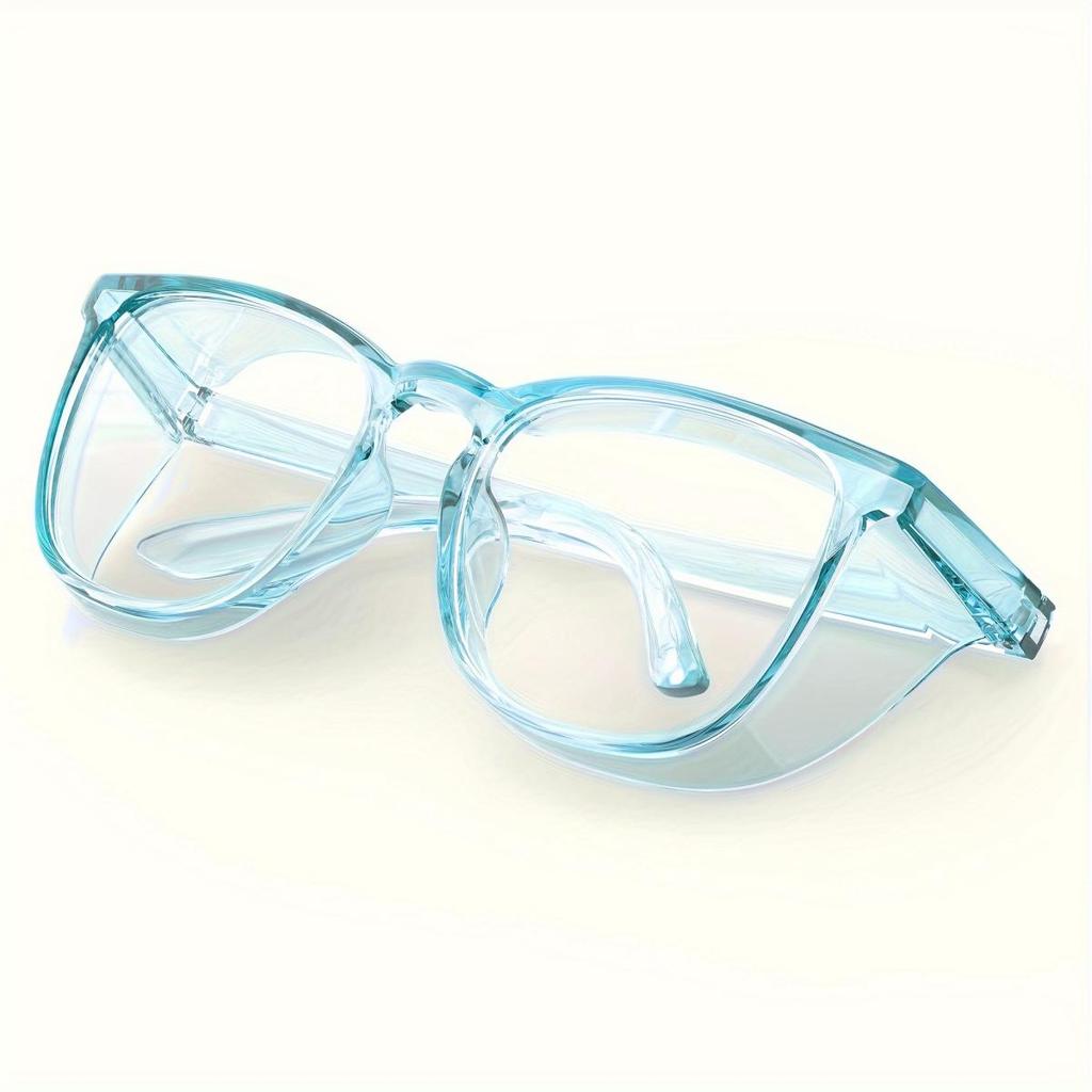 1 Pair Stylish Safety Glasses Clear Anti-Fog Anti-Scratch Anti-blue Protective Glasses For Men And Women Eyewear Accessories