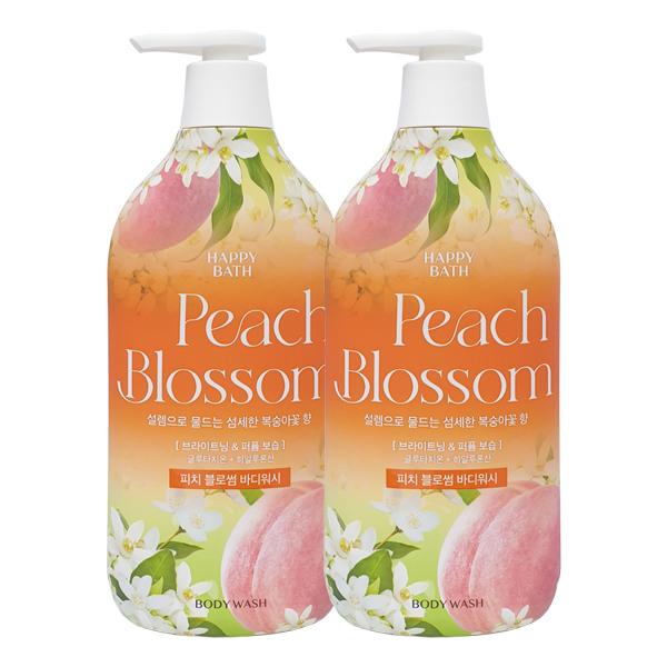 HAPPY BATH Peach Blossom Body Wash 900g x2