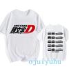 AE86 Funny Harajuku Manga T Shirt Japanese Anime Cartoon Gothic Summer Tops Initial D EU Size T-Shirt Men Graphic Tee Shirt Male