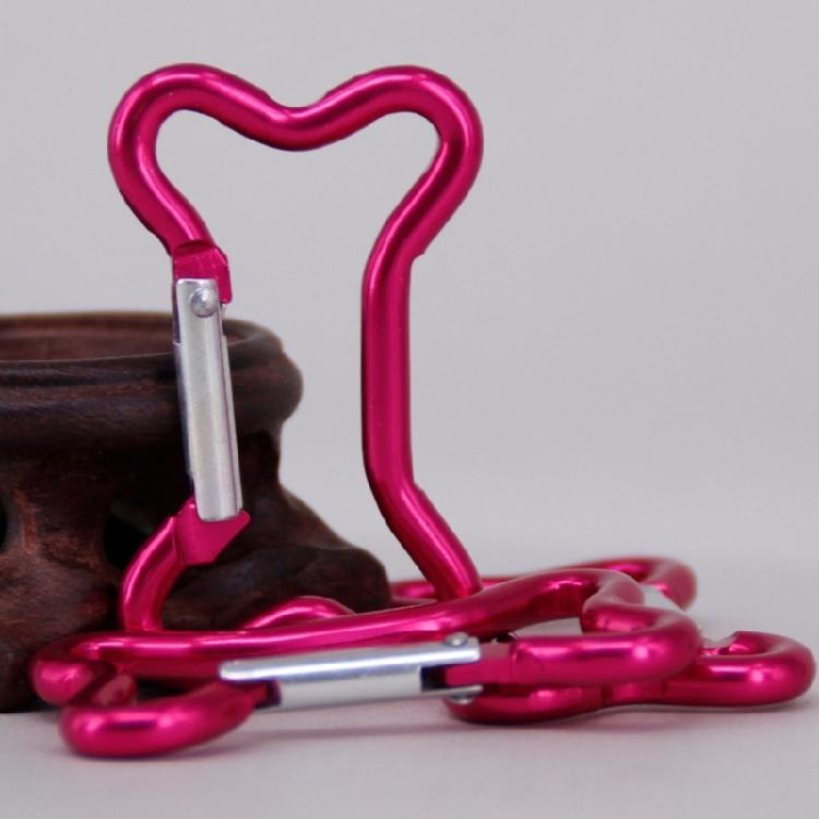 5Pcs Bone Shape Carabiner Clip Aluminum Alloy Hanging Carabiner Hook Spring Snap Hook Clip Outdoor Hiking Accessories