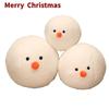 Adorable White Snowman Plush Doll Cushion For Christmas Perfect Holiday Gift For Kids