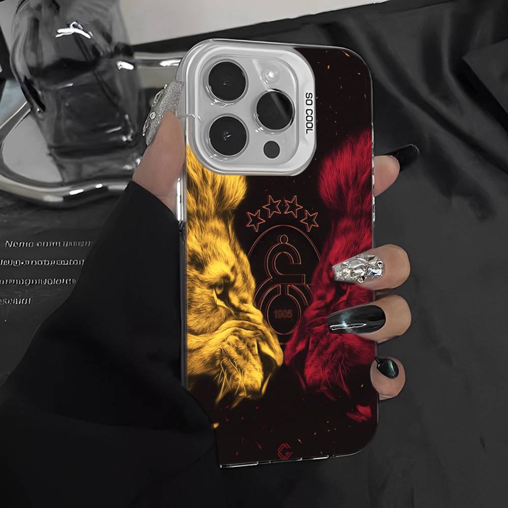 

Football Team Galatasaray Color Phone Case For IPhone 17 16 15 14 13 12 11 Pro Max Plus Pro Shell iPhone 12pro max