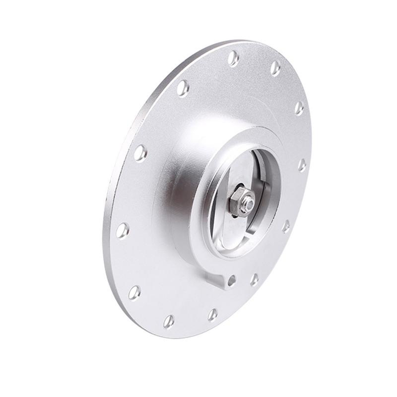 Billet Aluminum Universal Fuel Cell Gas Tank Filler Cap Twist Filler Plate Cover 12Hole Stable