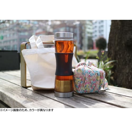 Macma T-Go Water Bottle with Strainer, 500ml, Navy Blue, AA0160