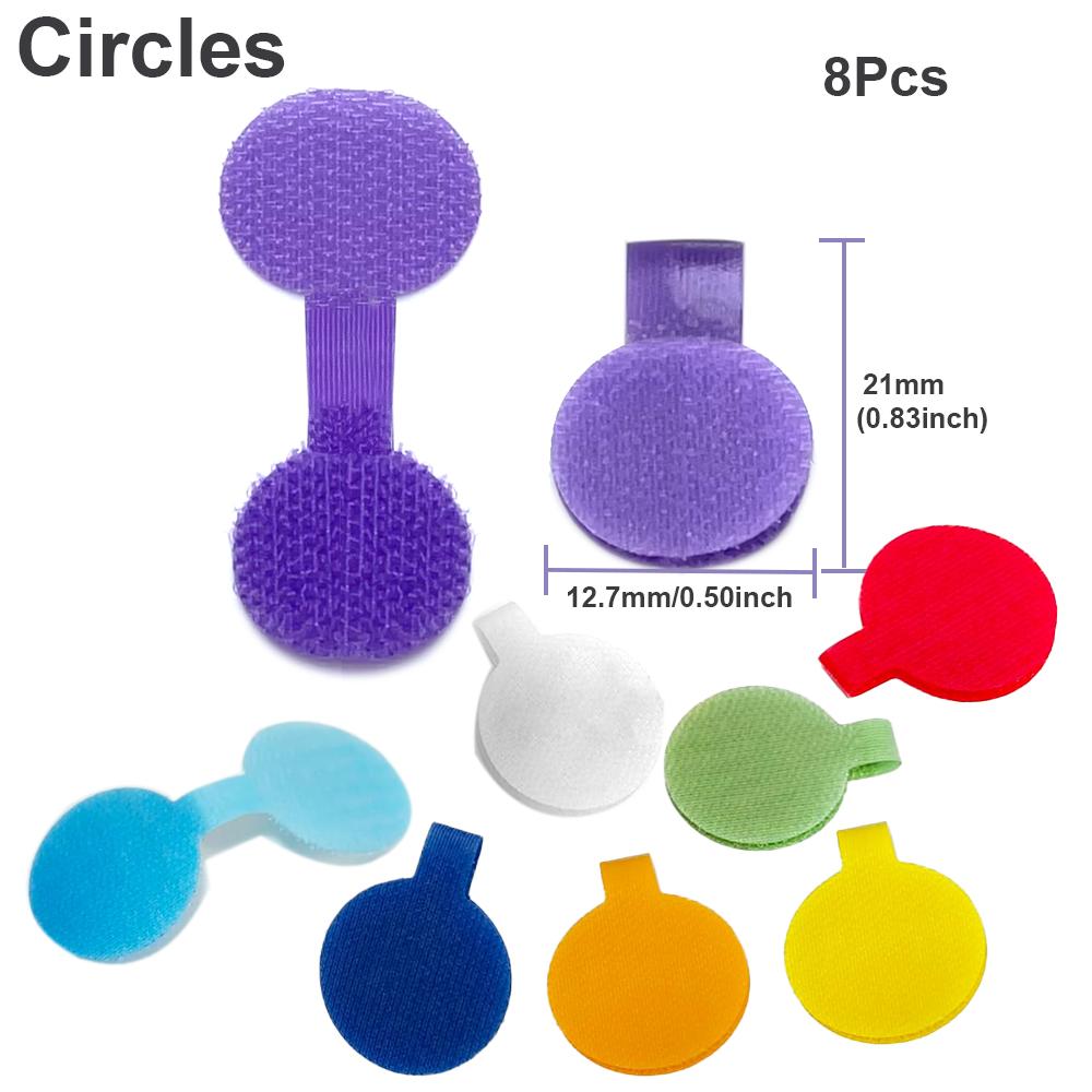 Cable Labels, Medium, Multi-Color (8-24Pcs) Write On Cord Labels, Wire Labels, Cable Tags and Wire Tags for Cable Management and Identification