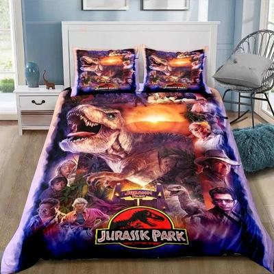 Dinosaurier Jurassic Park 3D-Druck Bettwäscheset Einzelbett Twin Full Queen King Size Bettset Erwachsener Kind Schlafzimmer Bettwäsche Geschenk