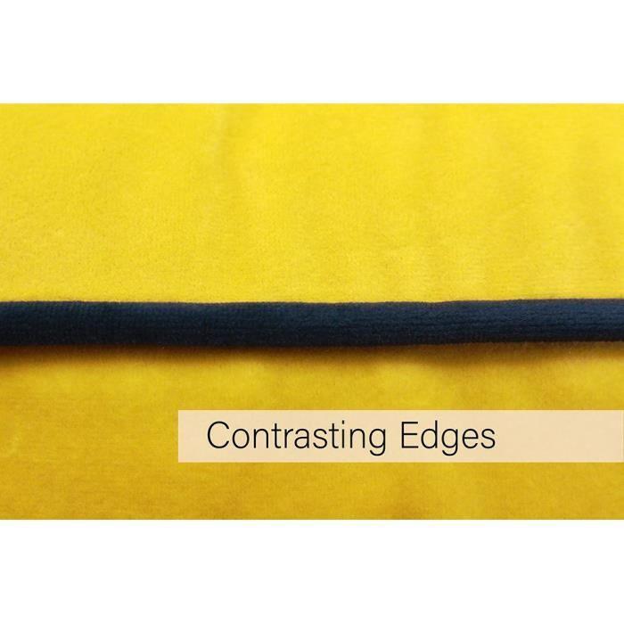 Housse de coussin - PAOLETTI - Meridian Signature Collection - Velours doux - 55 x 55 cm - Passepoil contrasté