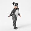 Halloween graues Kostüm, Tier-Onesie für Kinder, Cartoon-Verkleidungskostüm