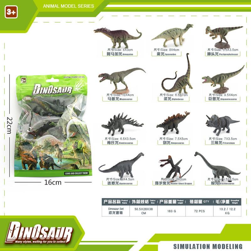Authentic Style Dinosaur Model Collection Including Velociraptor Tyrannosaurus Triceratops And Stegosaurus Ideal For Gifts C And