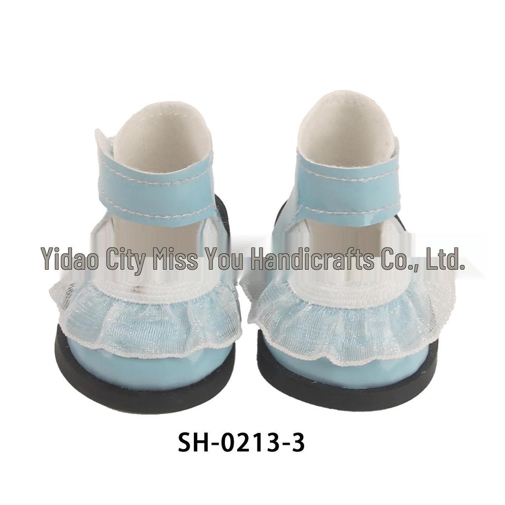 14-inch African Doll Lace Leather Shoes (35cm) - Small Simulation Doll Accessories