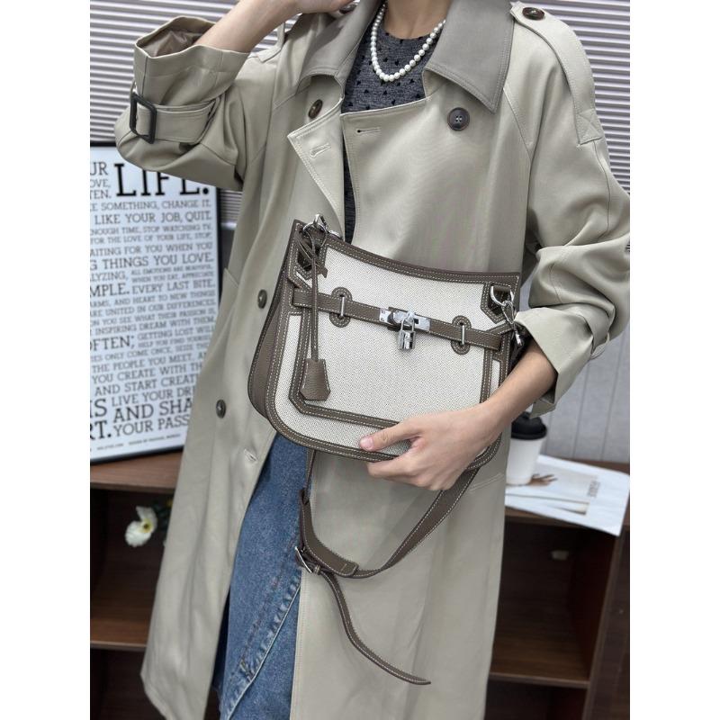 Lychee pattern 28CM gypsy women's bag first layer cowhide canvas messenger bag