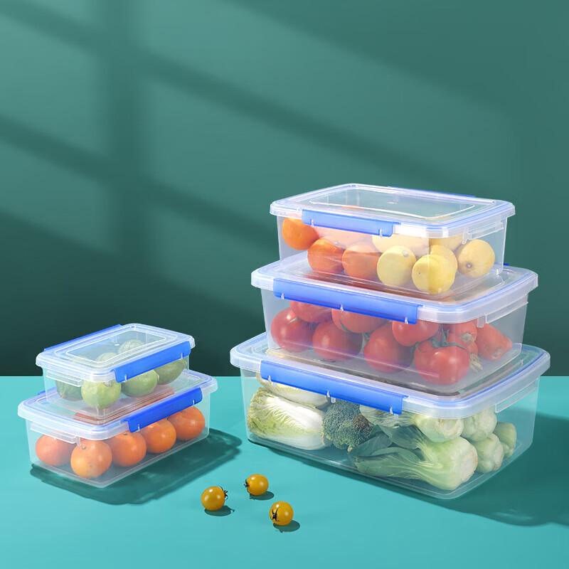 CHAHUA Food-Grade Rectangular Refrigerator Storage Box