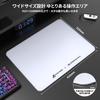 ATTACK SHARK CM05SE Vidro para Jogos 410 x 310 x 5mm Grande Temperado Esports 9H Durável Silencioso Estável Colmeia PU CNC Arredondado para Jogadores de PC Branco