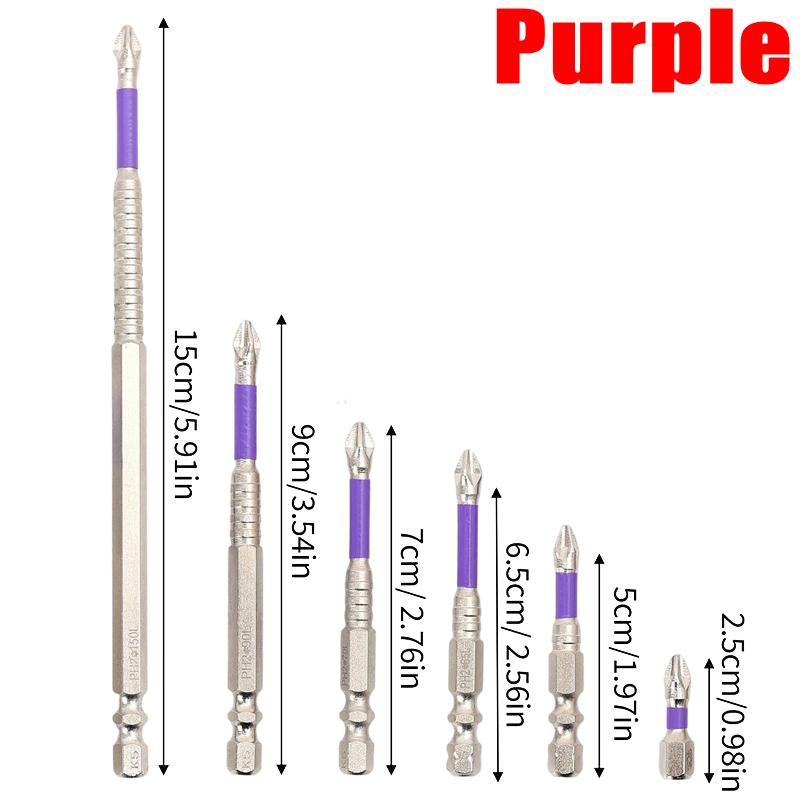 

K5 Non-slip Magnetic Drill Bits Alloy Steel Hardness Electric Screwdriver Bits Cross Head Impact Driver Bits for Power Tools