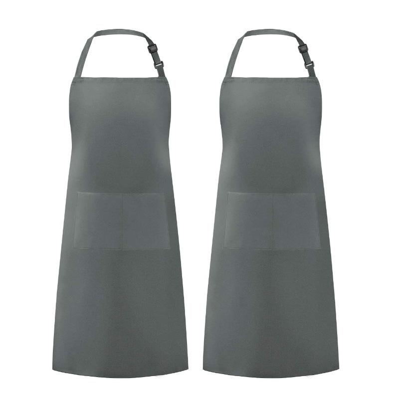 Apron with yoke-adjustable with pockets, kitchen aprons family, apron for Chef, Catering, bakery, work clothes for hairdresser